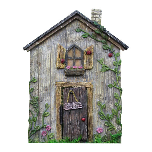 Miniature fe-nisse dør til havedekoration
