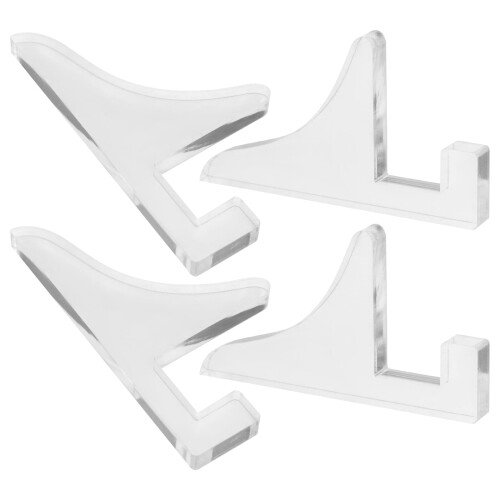 Stativ för fotoram i akryl – 2-pack