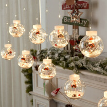 Guirlande lumineuse LED en forme de boule à vœux – Décoration de Noël