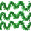 St. Patrick's Day glittergirland, grön treklöver, 3-pack 1