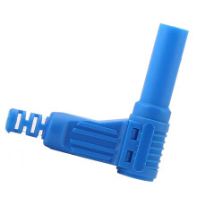 Connecteur banane de 4Mm, installation facile, fiches en-Bleu
