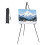 Metal Folding Sketching Easel With Stable Triangle Base-Black 1