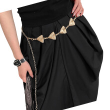 Heavy Duty Waist Belt Stylish for Stage Dance Music-Gold