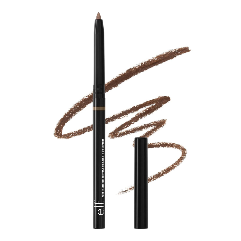 E.l.f. Not,Specified No Budge Retractable Eyeliner, Creamy, Ultra-Pigmented & Waterproof, Creates Bold & Defined Lines, Vegan & Cruelty-Free, Coffee