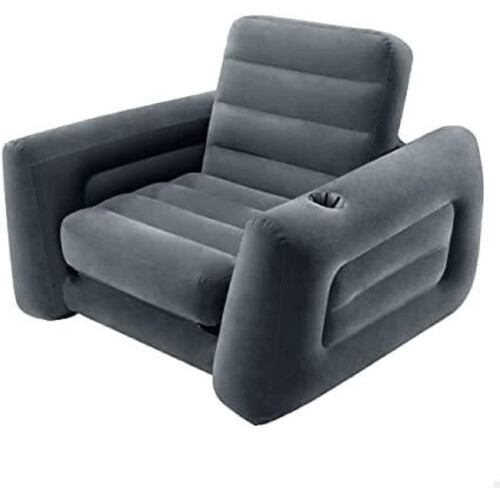 Intex Intex Inflatable Pull Out Sofa Chair Sleeper with Twin Sized Air Bed Mattress