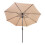 LED-Kipp-Sonnenschirm 2,7m - Beige 1
