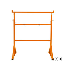 Cavalletti da Lavoro x10 Acciaio Heavy Duty Regolabili Altezza 200kg