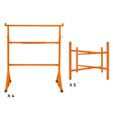 Trestle Stand x 4 & Mortar Board Stands 500mm H x 5