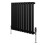 Oval Single Column Radiator 600mm x 600mm & TRV Chrome Valves Modern Designer Single Panel 1