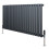 Oval Single Column Radiator 600mm x 1200mm & TRV Chrome Valves Modern Designer Single Panel 1