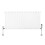 Oval Single Column Radiator 600mm x 1200mm & TRV Chrome Valves Modern Designer Single Panel 1