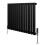 Oval Single Column Radiator 600mm x 780mm & TRV Chrome Valves Modern Designer Single Panel 1