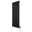 Radiatore Verticale Ovale 1600x600mm Nero con Valvole TRV 1