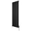 Radiatore Verticale Ovale 1800x600mm Nero con Valvole TRV 1
