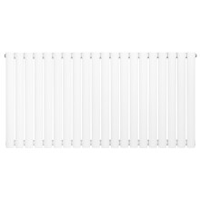 Radiador Ovalado Columna Simple | Blanco | 1142 W Acero 60x120 cm