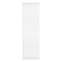 Ovale Design Radiator - 1 Kolom - 1600 mm x 480 mm - Wit