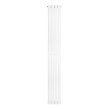 Radiador Ovalado Columna Simple | Blanco | 634 W Acero 180x24 cm