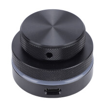 Individueller Drehknopf RGB Licht 55 mm Durchmesser 400 mAh Schwarz