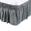 Jupe de lit en polyester pour lit Queen, hauteur 15 pouces. 1