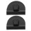 Motorcykel Batteridækselklemmer – Sorte, 2,5x2,2 cm, 2 stk. 1