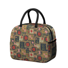 Sac à lunch isotherme à motif floral pour femme – étanche, 27 cm