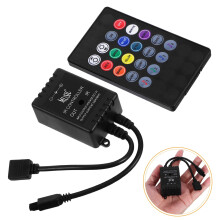 RGB LED-nauhan musiikkiohjain kaukosäätimellä