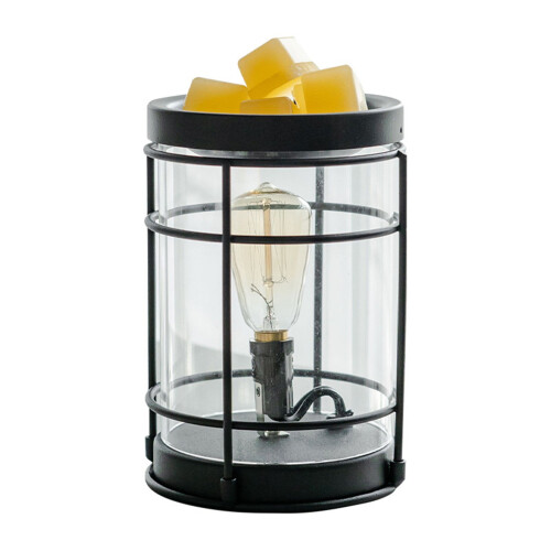 Scaldacandele in stile rustico con timer, a batteria, per cera