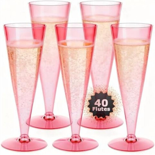 110 g engangs champagneglas i plastik, 100 stk.