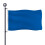 Enfärgad blå trädgårdsflagga polyester 150x90cm 2-pack 1