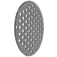 Grille de barbecue ronde en fonte noire 19 x 19 cm