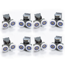 Nes Home Pack of 8 Shower Door Wheels 23mm Top and Bottom Roller Runners Chrome
