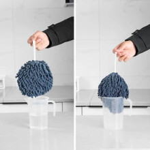 Serviettes pour les mains en boules de chenille, lot de 3
