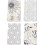 Boho bloemen keukendoeken set van 4, 45 x 66 cm 1