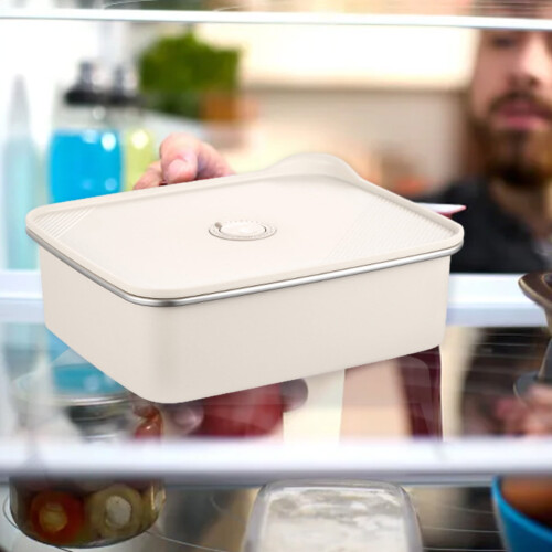 Luftdichte Lunchbox aus Edelstahl, mikrowellengeeignet