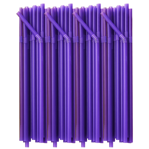 Flexibele plastic drinkrietjes, 200 stuks