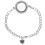 Crystal locket bracelet for floating charms white 1