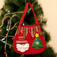 Borsa per decorazioni natalizie da porta d'ingresso con ornamento per l'albero.