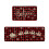 Christmas kitchen area rug set washable 2 pieces 1