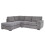 Furniture 786 Amalfi Jumbo Cord Left Hand Corner Sofa Grey 2