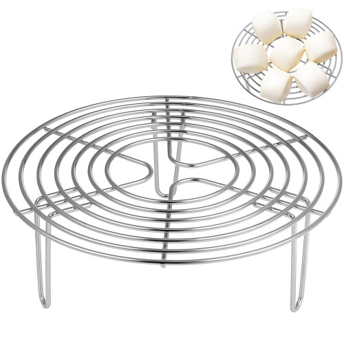 Stainless Steel Steamer Rack Round 10-inch