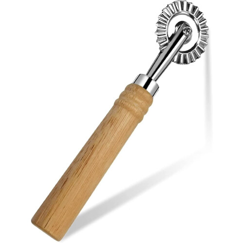 Ravioli Cutter Wheel with Wooden Handle, 2 Pack
