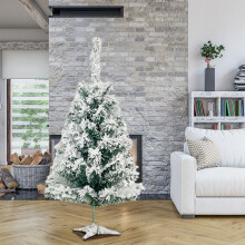 Infidev Flocked PVC Christmas Tree 90cm with Adjustable