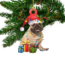 Acrylic Dog Pendant Decoration for Home Holiday Use
