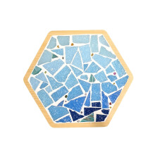 YiFudd glass tile craft kit mixed colors 100 pcs
