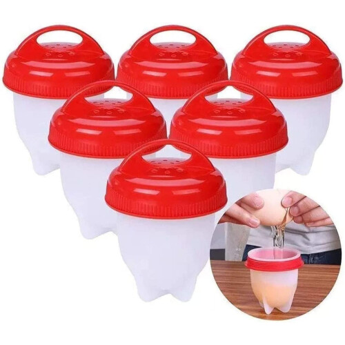 Silicone Egg Poacher Set 6-Piece