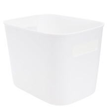 Witte plastic opbergmand – Klein, 20,1 x 15 x 15 cm