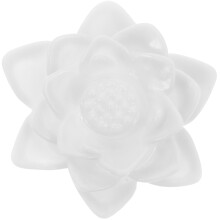Nočné svetlo Lotus – vinylové, na batérie, biele