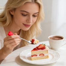 Fourchette et cuillère en acier inoxydable à manche en forme de cœur
