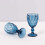 BalsaCircle Ocean Blue 12oz krystalglas vinglas (6) 1