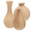 Hohe Holzvase – Hellgelb, 17 x 8,5 x 8,5 cm 1